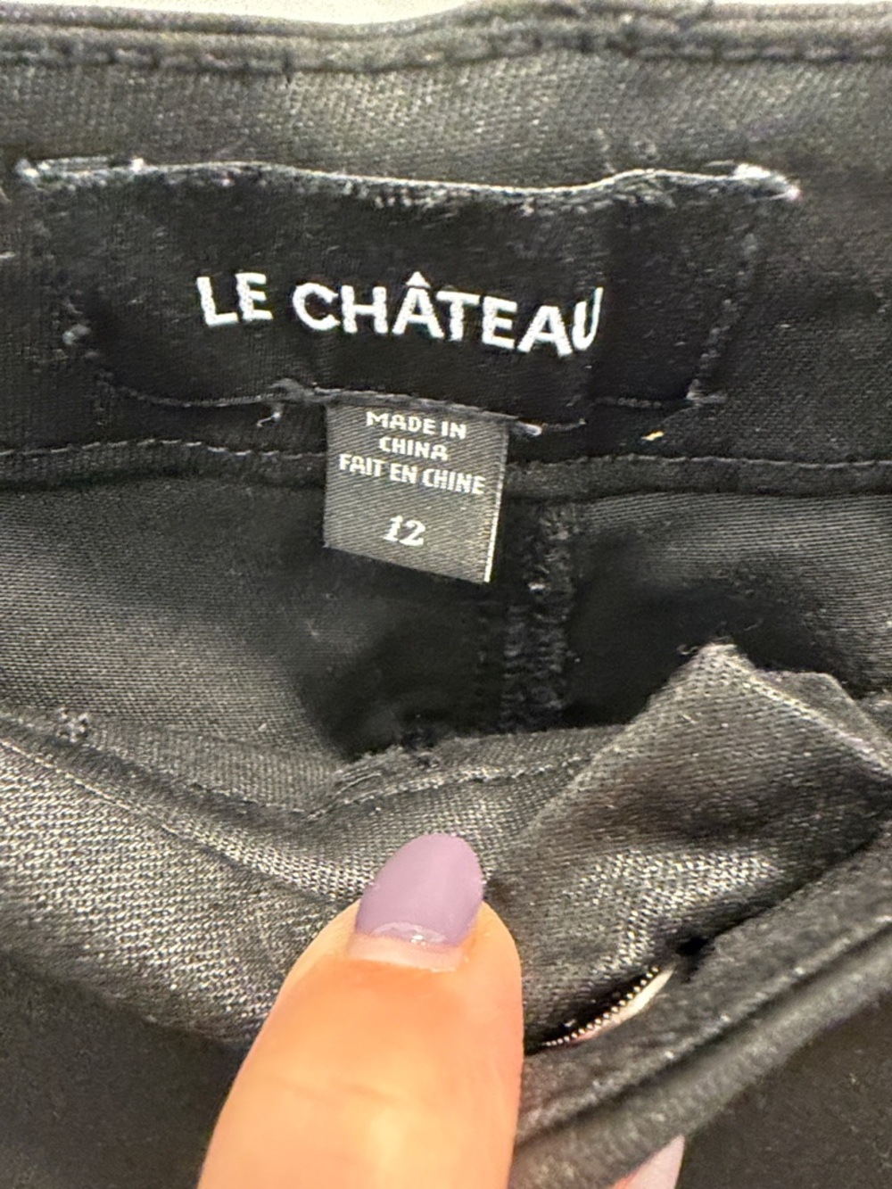 Le Chateau Women's Black Pants - Picture 3 of 12